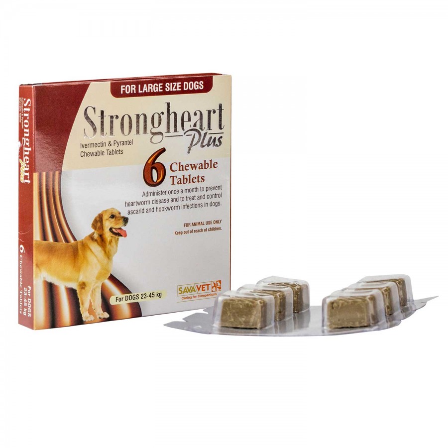 ストロングハートプラス チュアブル 大型犬 | フィラリア予防薬