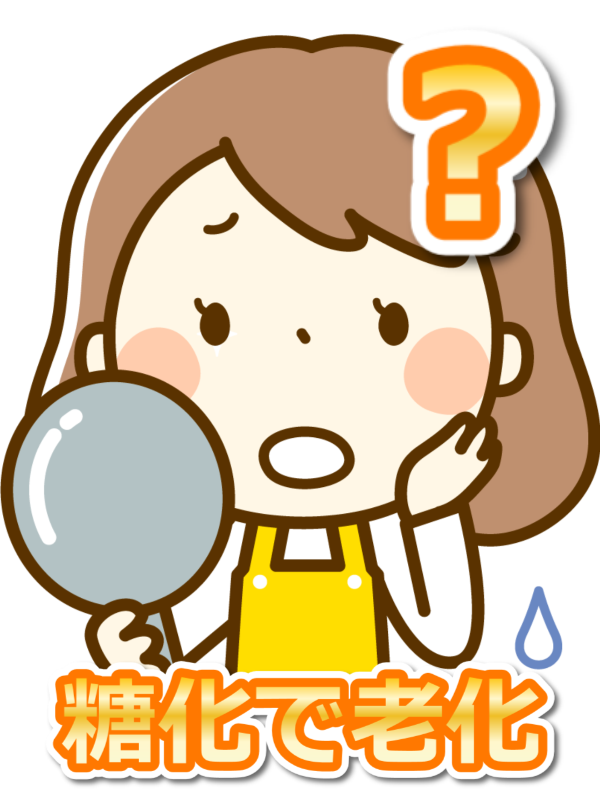 糖化反応と化粧品と食べる幸せ